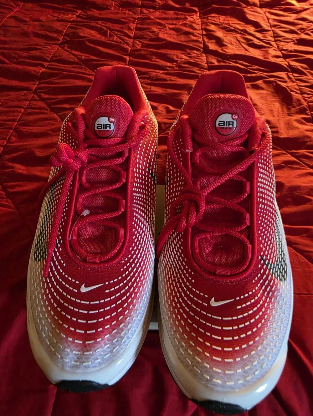 Nike FIRE! NWOB! Air Max DN SE in University Red/White. Sz 13